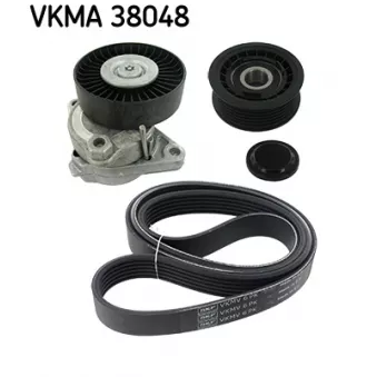 Jeu de courroies trapézoïdales à nervures SKF VKMA 38048