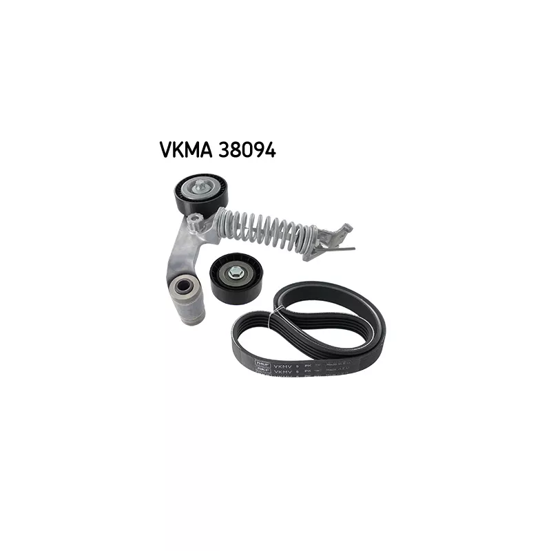 Jeu de courroies trapézoïdales à nervures SKF VKMA 38094