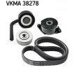 Jeu de courroies trapézoïdales à nervures SKF VKMA 38278 - Visuel 1