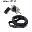 Jeu de courroies trapézoïdales à nervures SKF VKMA 38336 - Visuel 1