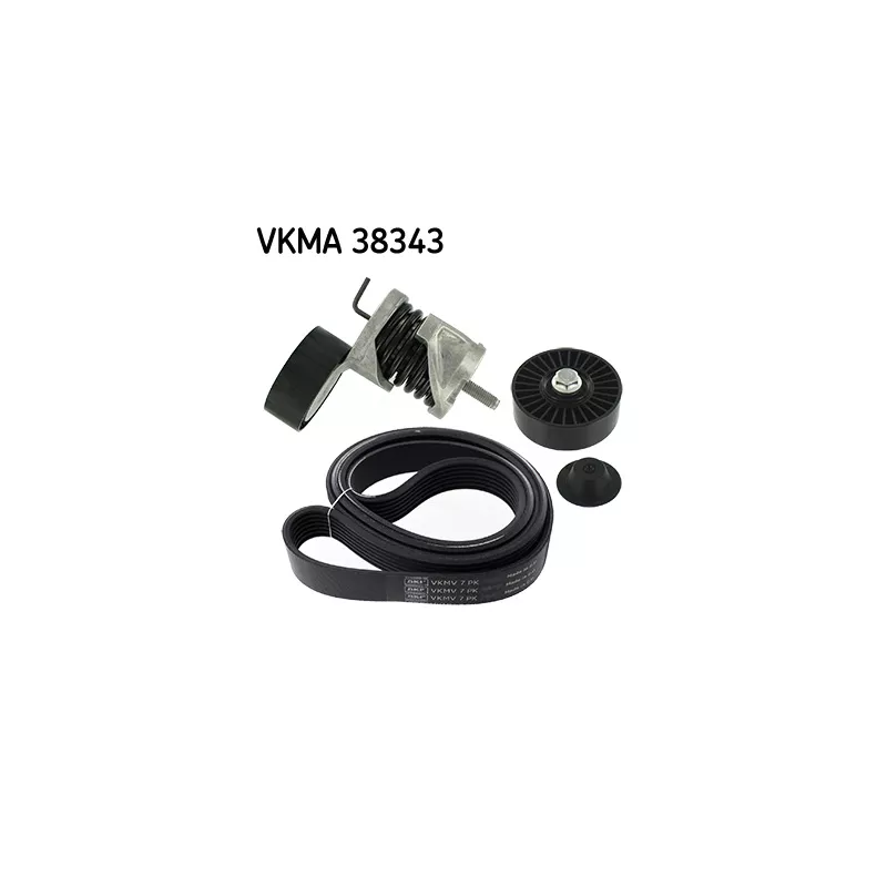 Jeu de courroies trapézoïdales à nervures SKF VKMA 38343