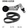 Jeu de courroies trapézoïdales à nervures SKF VKMA 61018 - Visuel 2