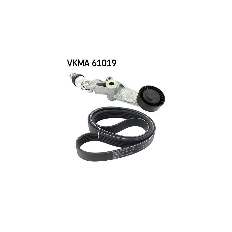 Jeu de courroies trapézoïdales à nervures SKF VKMA 61019