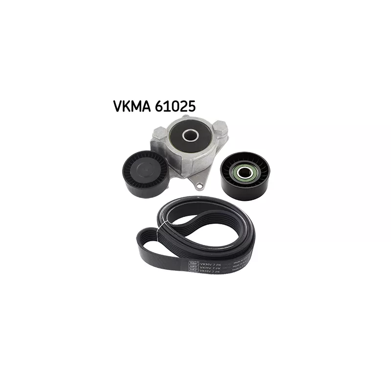 Jeu de courroies trapézoïdales à nervures SKF VKMA 61025