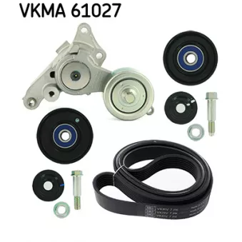 Jeu de courroies trapézoïdales à nervures SKF VKMA 61027
