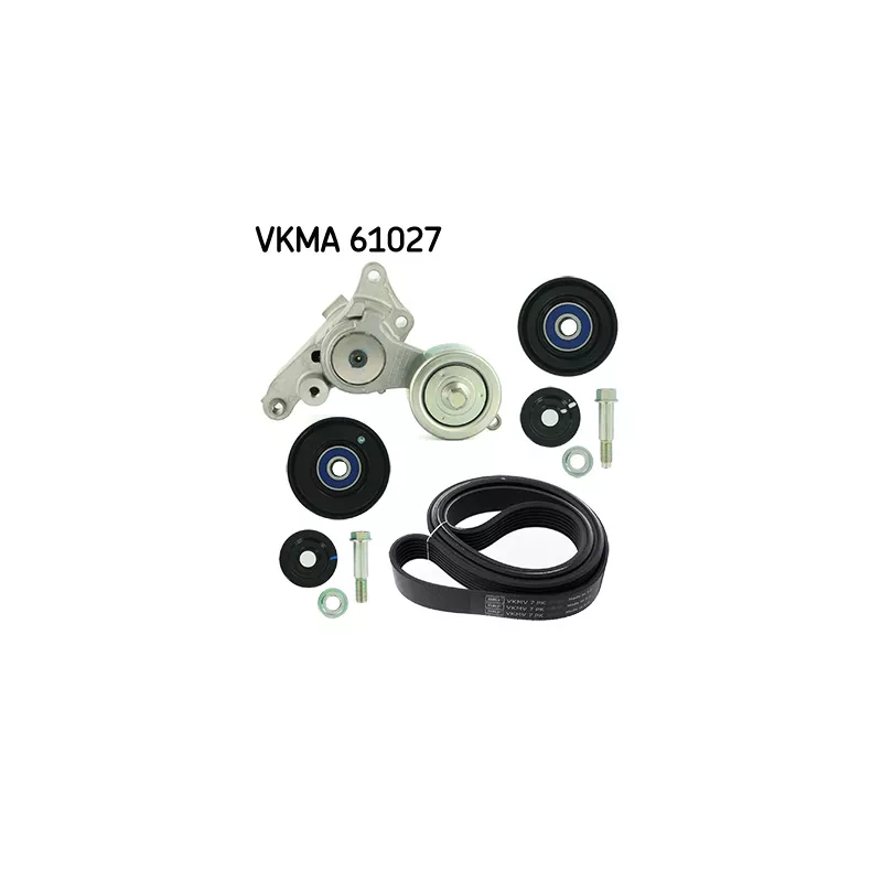 Jeu de courroies trapézoïdales à nervures SKF VKMA 61027