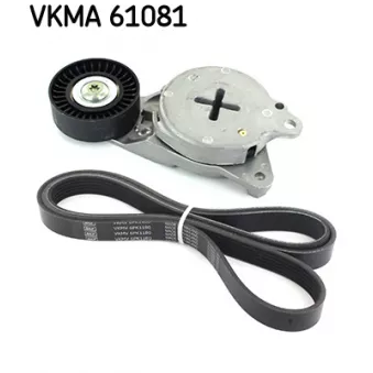 Jeu de courroies trapézoïdales à nervures SKF VKMA 61081