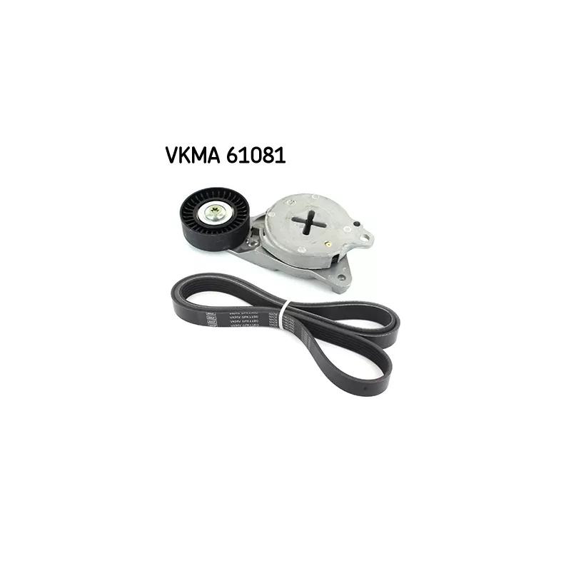 Jeu de courroies trapézoïdales à nervures SKF VKMA 61081