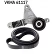 Jeu de courroies trapézoïdales à nervures SKF VKMA 61117 - Visuel 2