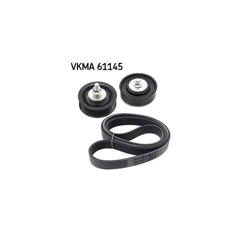 Jeu de courroies trapézoïdales à nervures SKF VKMA 61145