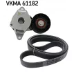 Jeu de courroies trapézoïdales à nervures SKF VKMA 61182 - Visuel 1