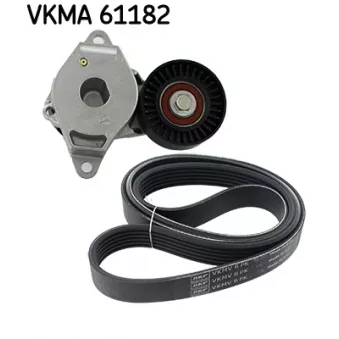 Jeu de courroies trapézoïdales à nervures SKF VKMA 61182