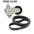 Jeu de courroies trapézoïdales à nervures SKF VKMA 61182 - Visuel 2