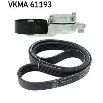 Jeu de courroies trapézoïdales à nervures SKF VKMA 61193