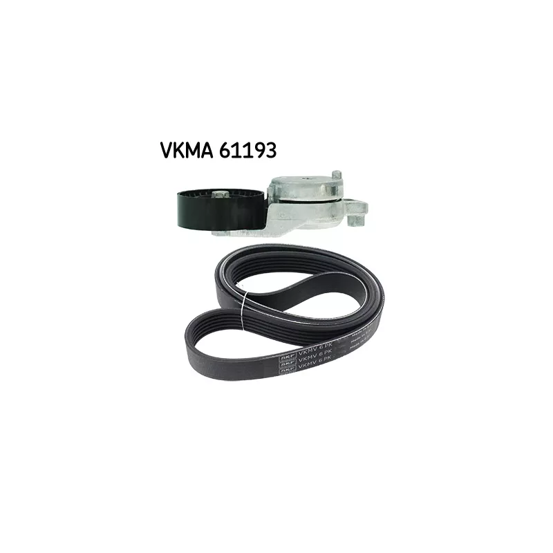Jeu de courroies trapézoïdales à nervures SKF VKMA 61193