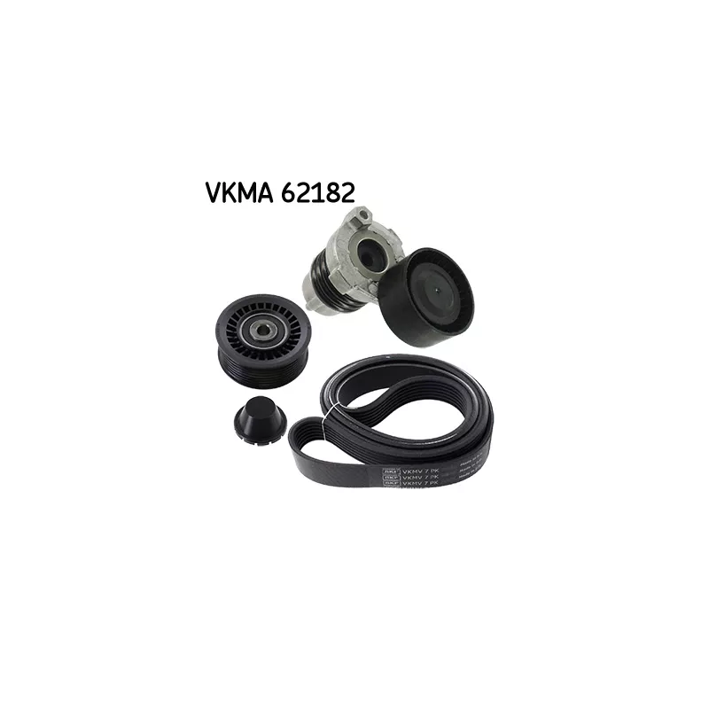 Jeu de courroies trapézoïdales à nervures SKF VKMA 62182