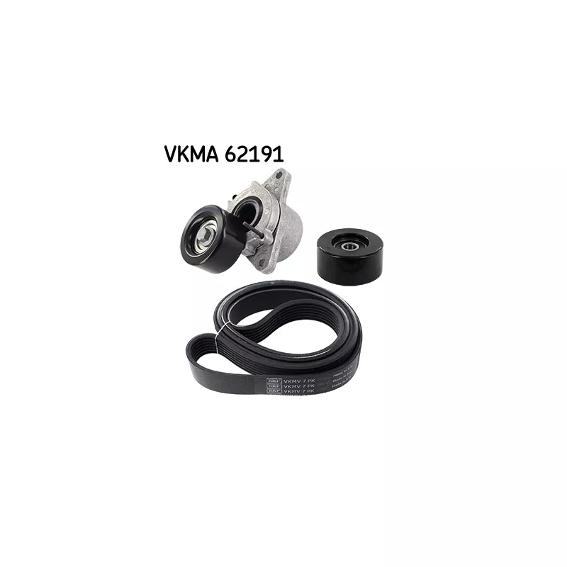Jeu de courroies trapézoïdales à nervures SKF VKMA 62191