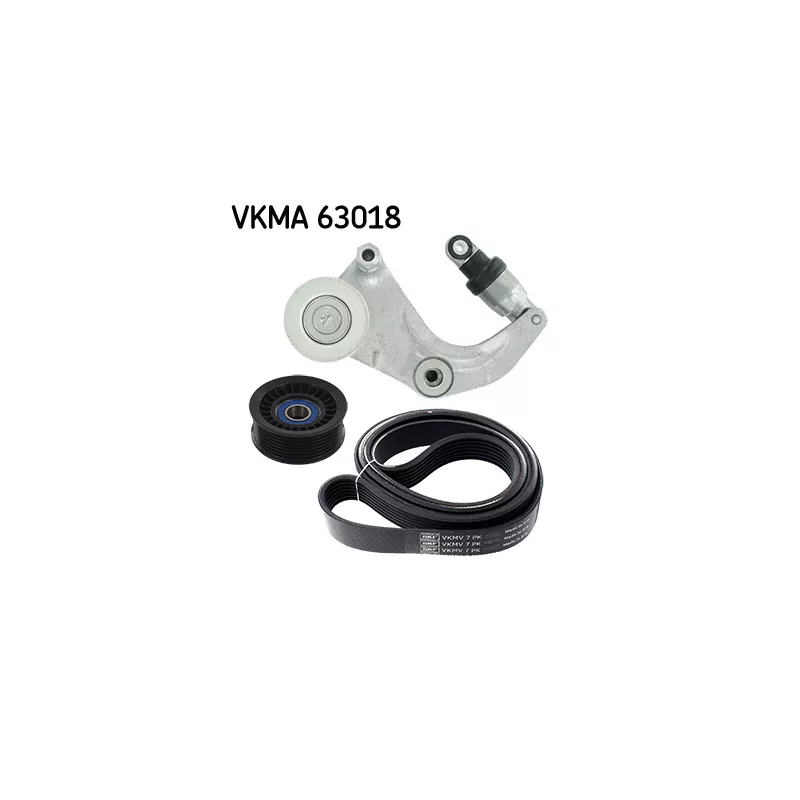 Jeu de courroies trapézoïdales à nervures SKF VKMA 63018