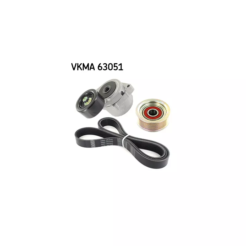 Jeu de courroies trapézoïdales à nervures SKF VKMA 63051