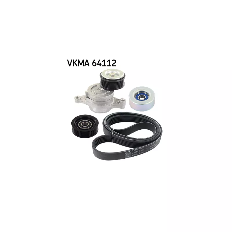 Jeu de courroies trapézoïdales à nervures SKF VKMA 64112