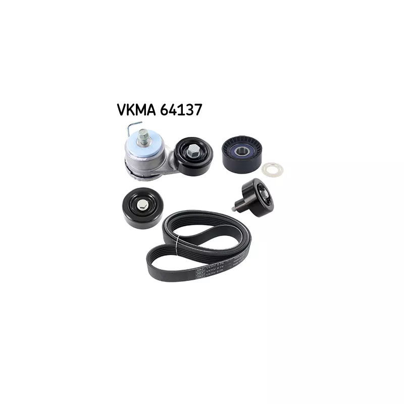 Jeu de courroies trapézoïdales à nervures SKF VKMA 64137