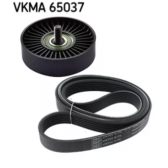 Jeu de courroies trapézoïdales à nervures SKF VKMA 65037