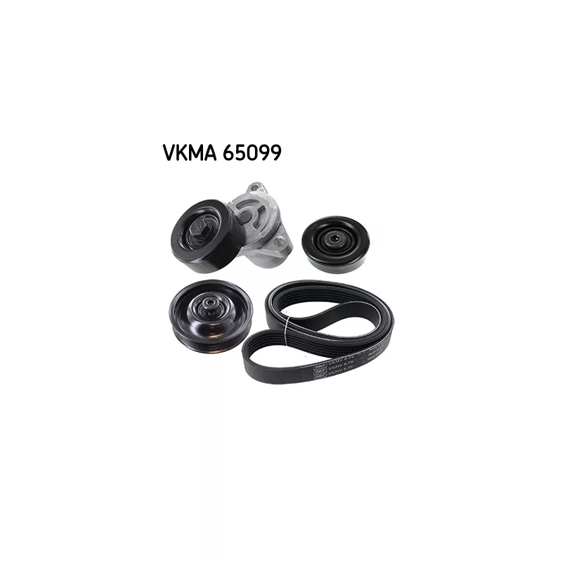 Jeu de courroies trapézoïdales à nervures SKF VKMA 65099