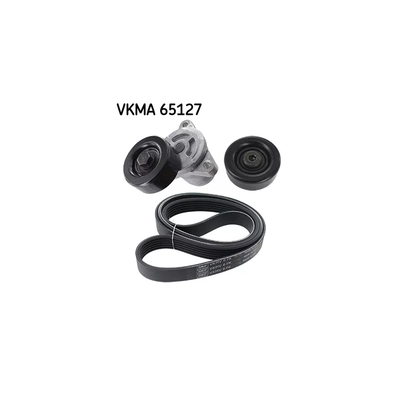 Jeu de courroies trapézoïdales à nervures SKF VKMA 65127