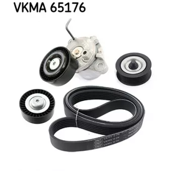 Jeu de courroies trapézoïdales à nervures SKF VKMA 65176