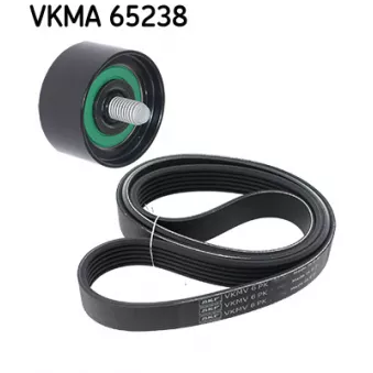 Jeu de courroies trapézoïdales à nervures SKF VKMA 65238