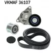 Jeu de courroies trapézoïdales à nervures SKF VKMAF 36107 - Visuel 2