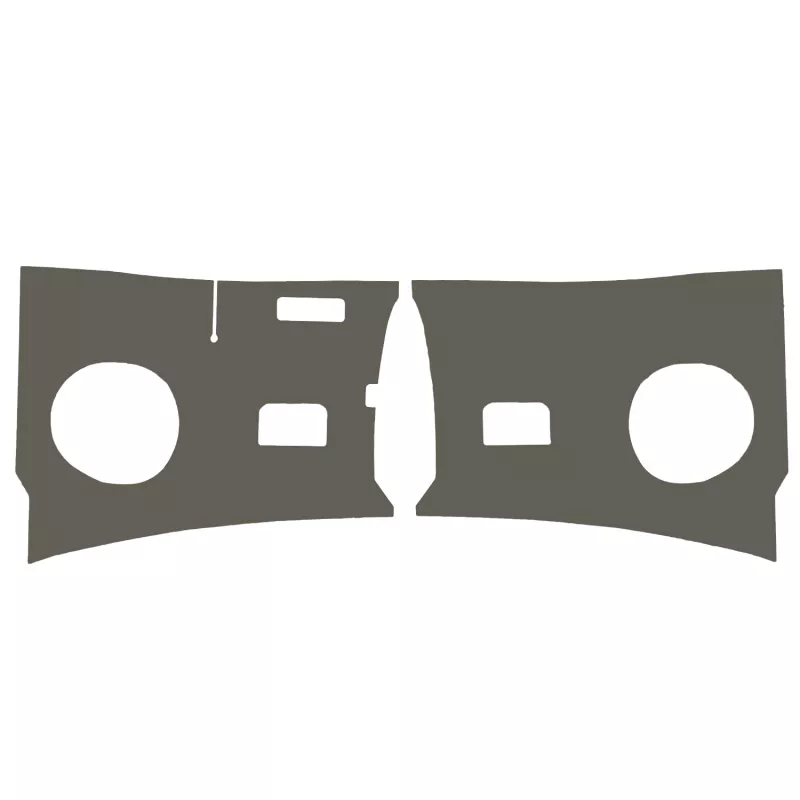 Panneaux plastiquex gris, devant les pieds, par paire YOUNG PARTS 0552-060