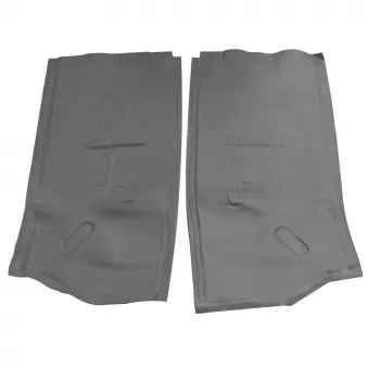 Tapis de sol en caoutchouc pour sièges avant (gris) YOUNG PARTS 0538-50