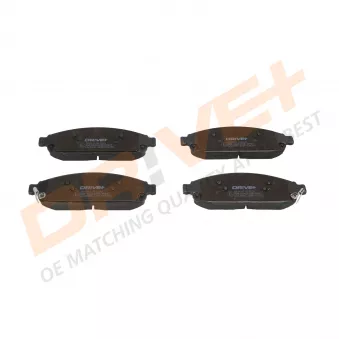 Jeu de 4 plaquettes de frein avant Dr!ve+