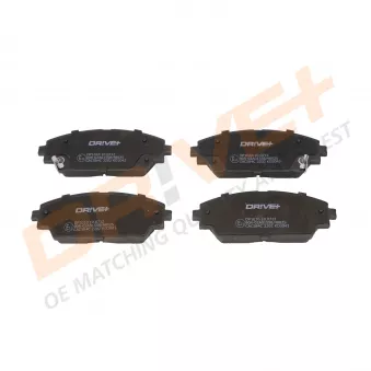 Jeu de 4 plaquettes de frein avant Dr!ve+