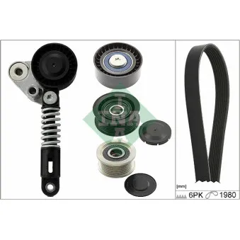 Jeu de courroies trapézoïdales à nervures INA