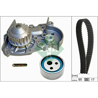 Pompe à eau + kit de courroie de distribution INA 530 0018 31