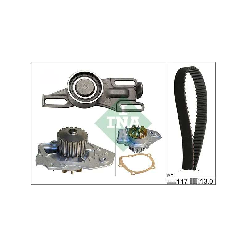 Pompe à eau + kit de courroie de distribution INA 530 0019 30