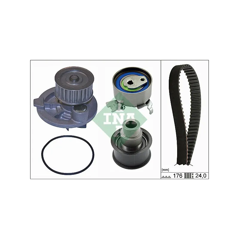 Pompe à eau + kit de courroie de distribution INA 530 0079 30