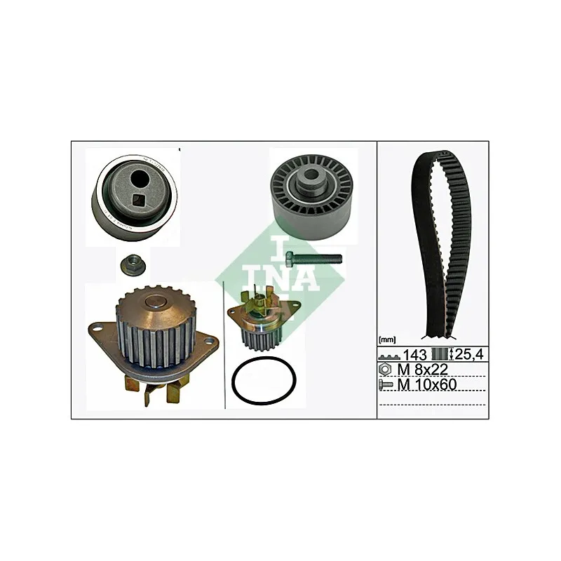 Pompe à eau + kit de courroie de distribution INA 530 0105 30
