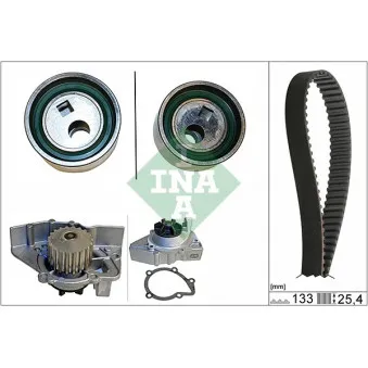 Pompe à eau + kit de courroie de distribution INA 530 0106 30