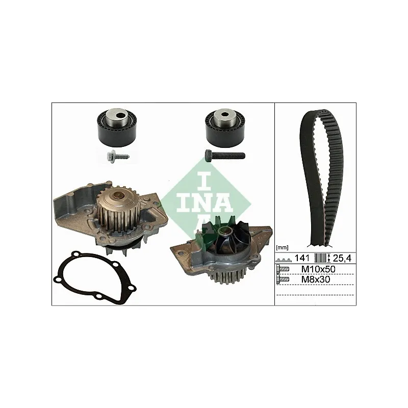 Pompe à eau + kit de courroie de distribution INA 530 0111 30