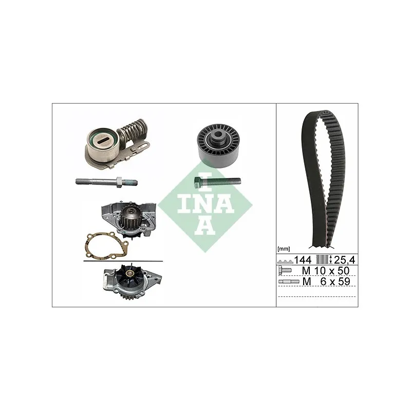 Pompe à eau + kit de courroie de distribution INA 530 0115 30