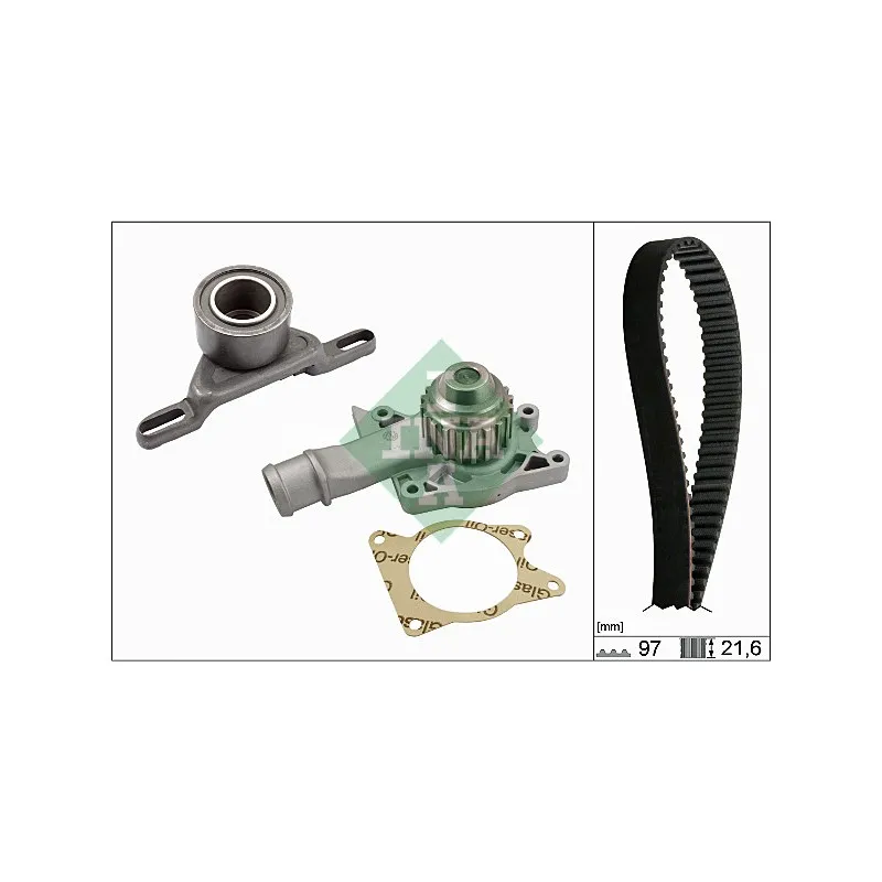 Pompe à eau + kit de courroie de distribution INA 530 0133 30