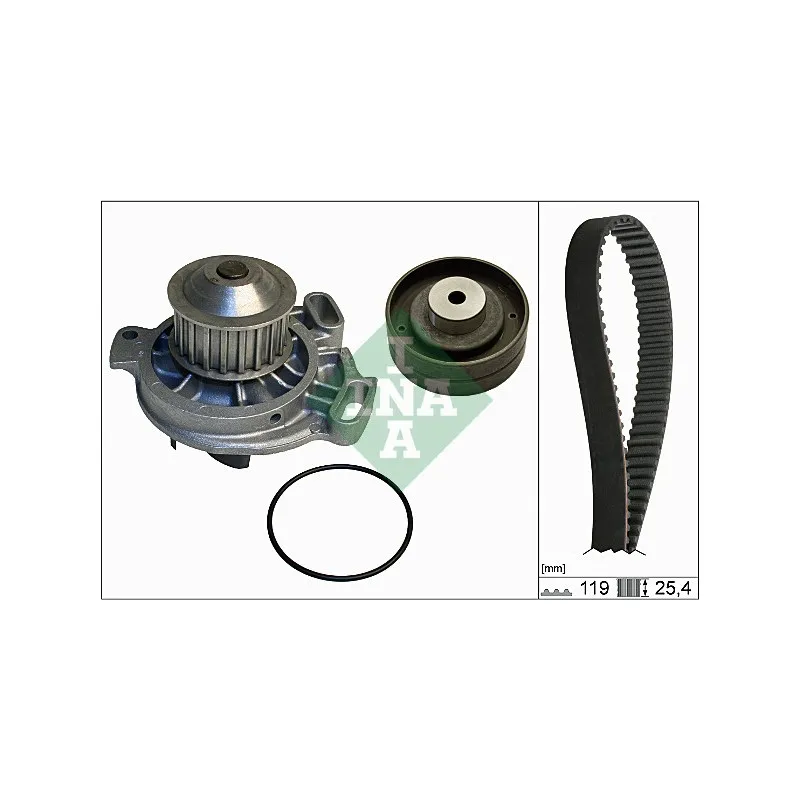 Pompe à eau + kit de courroie de distribution INA 530 0152 30