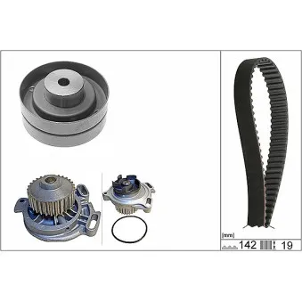 Pompe à eau + kit de courroie de distribution INA 530 0156 30