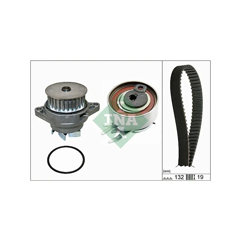 Pompe à eau + kit de courroie de distribution INA 530 0165 30