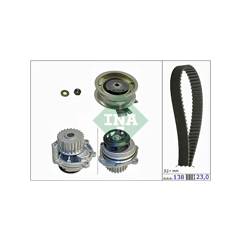 Pompe à eau + kit de courroie de distribution INA 530 0171 31