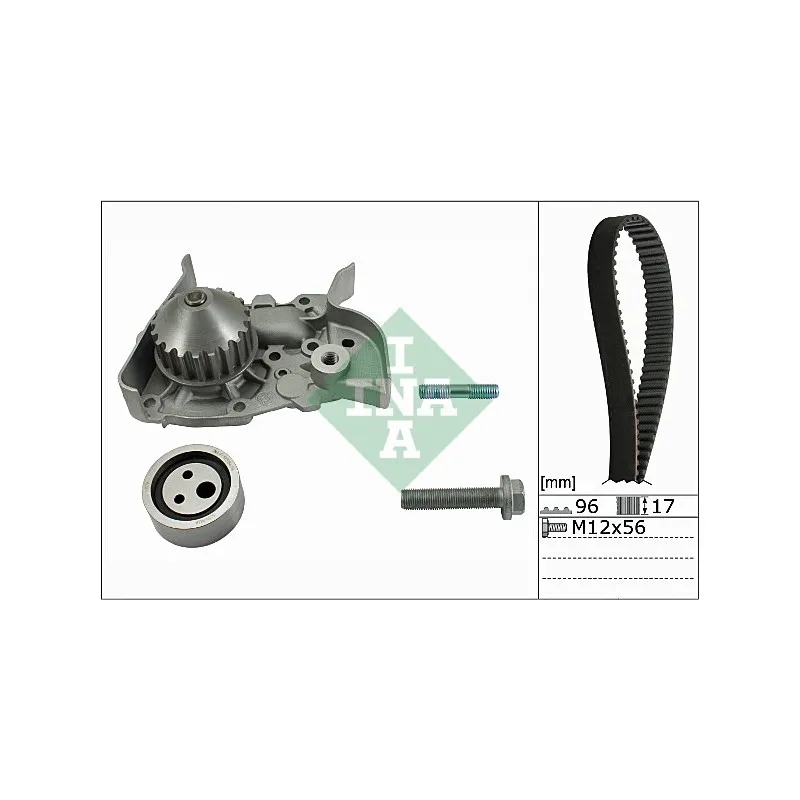Pompe à eau + kit de courroie de distribution INA 530 0191 30