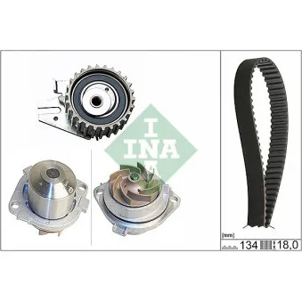 Pompe à eau + kit de courroie de distribution INA 530 0221 30